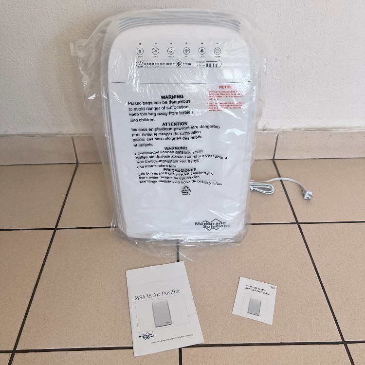 MSA3S Air Purifier Out OF Box JPG