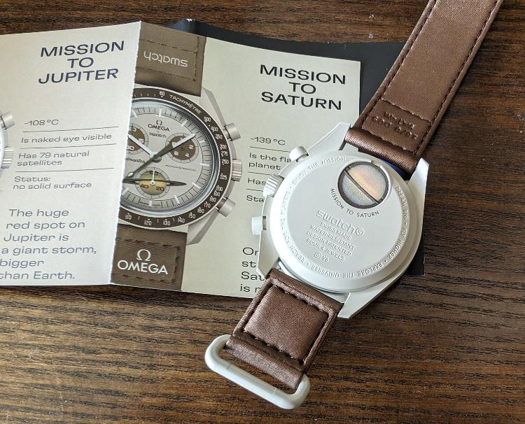 Omega Swatch Moonswatch Saturn With Box