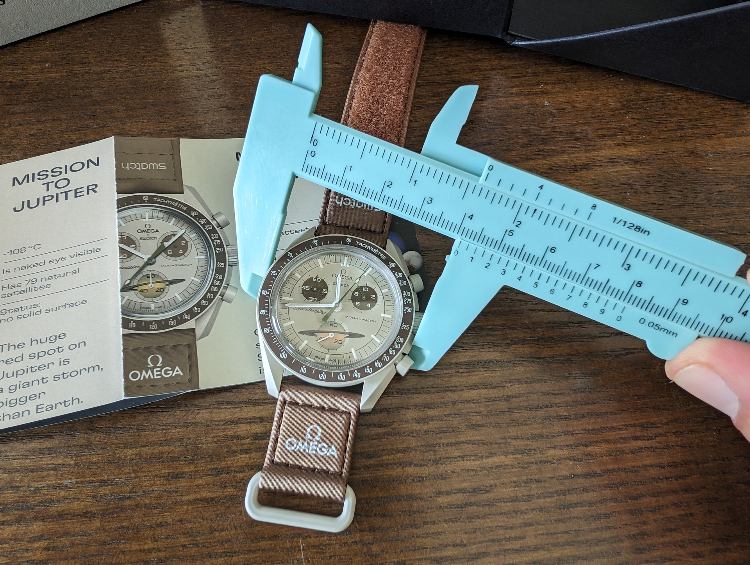 Omega MoonSwatch Mission To Saturn Dimensions