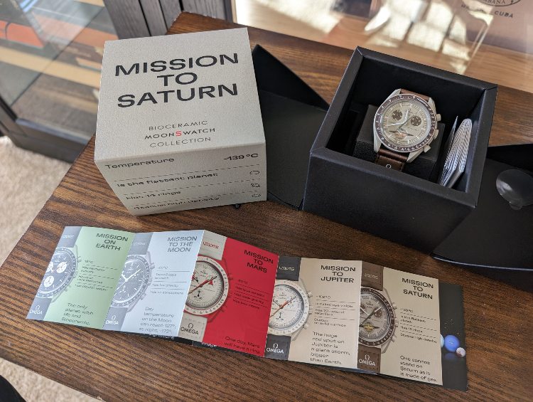 Omega MoonSwatch Saturn Unboxing Review