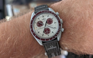 Moonswatch Pluto on Wrist