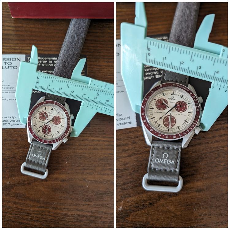 Omega Moonswatch Pluto Case Width