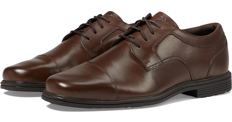Rockport Taylor Waterproof Cap Toe Shoes For Flat Feet