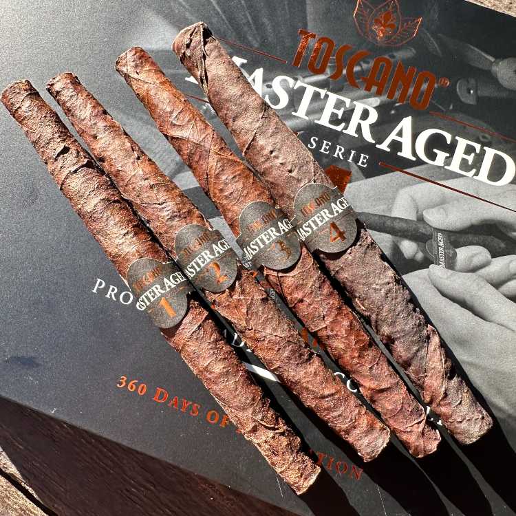 All Toscano Master Aged Cigars Together