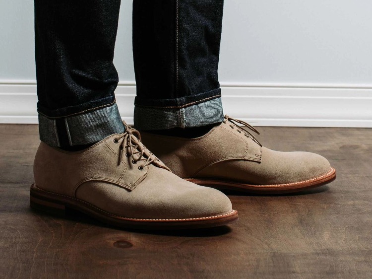 Grant Stone Wide Blucher Dress Shoes