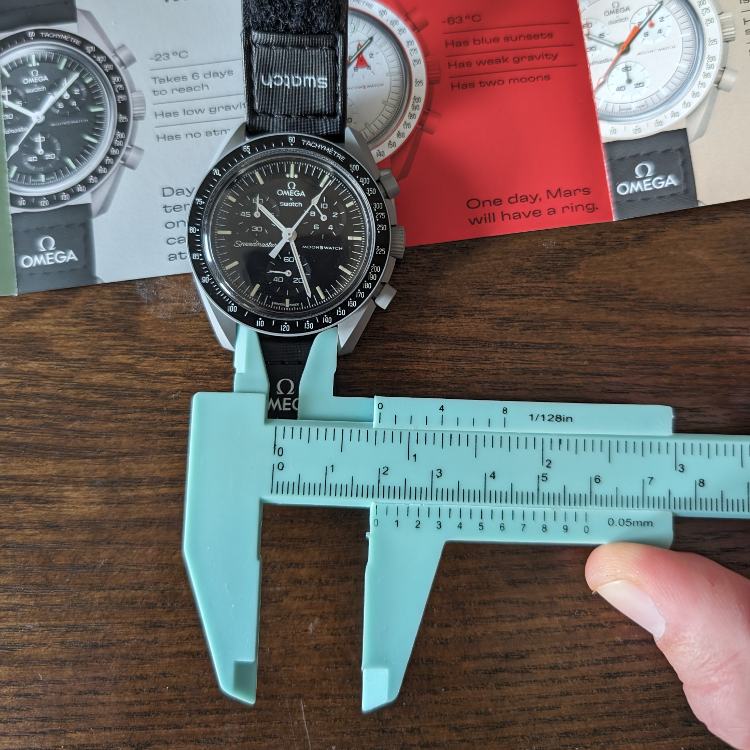 MEasuring Strap Size Of Omega MoonSwatch
