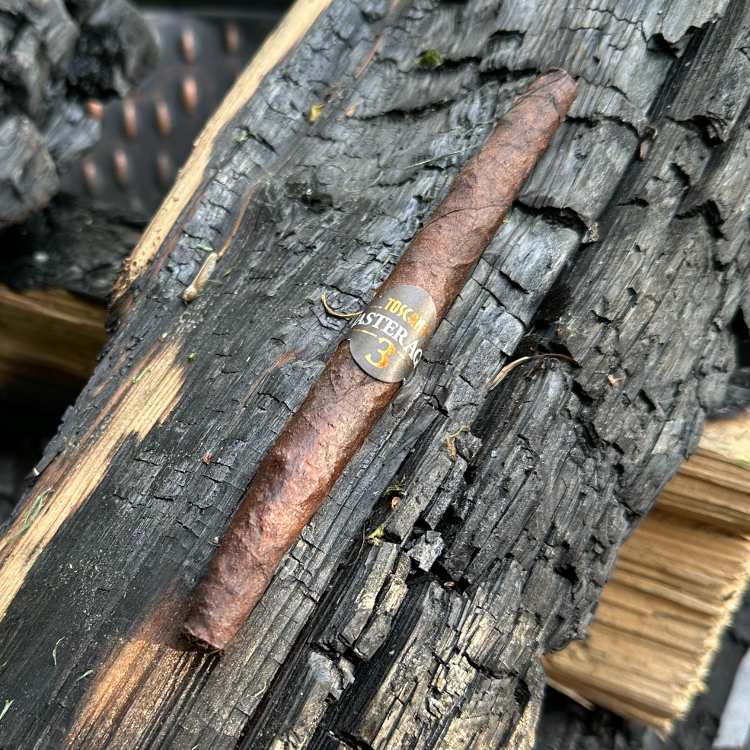 Master Aged 3 Cigar On Charred Wood In Firepit