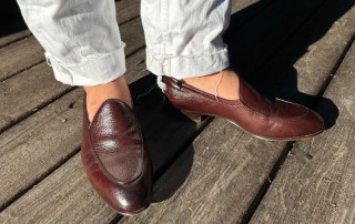 Vincent Belgian Loafers White Pants