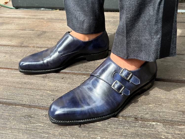 BLKBRD Shoes Sabre Double Monks In Navy