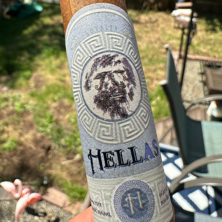 Hellas Cigar Band Closeup