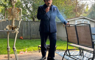 Carlos Wearing STRO Suit In Navy Blue by Observer Collection