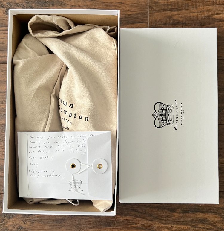 Crown Northampton Leather Sneakers with Shoe Bags