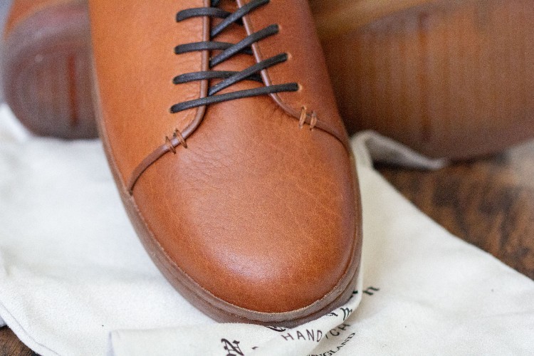 HArlestone Horween Leather Toe Box Details