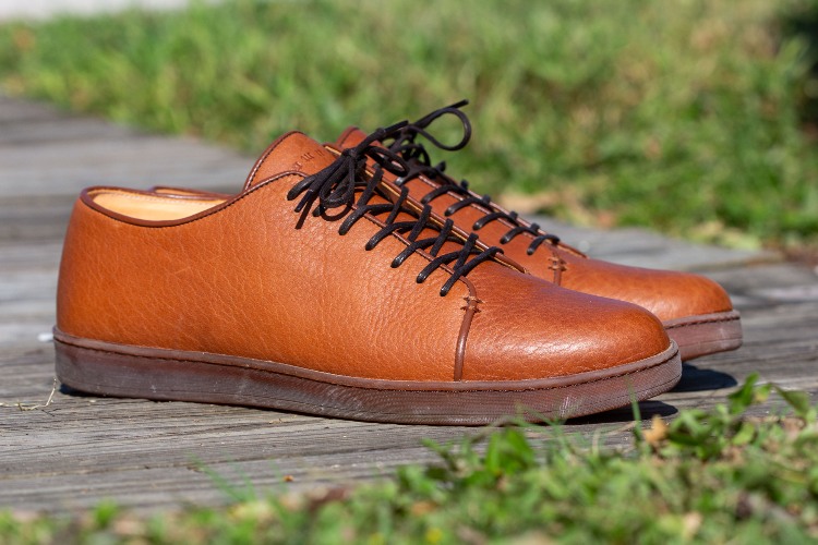HArlestone Sneakers in Tan Leather by Crown Northampton