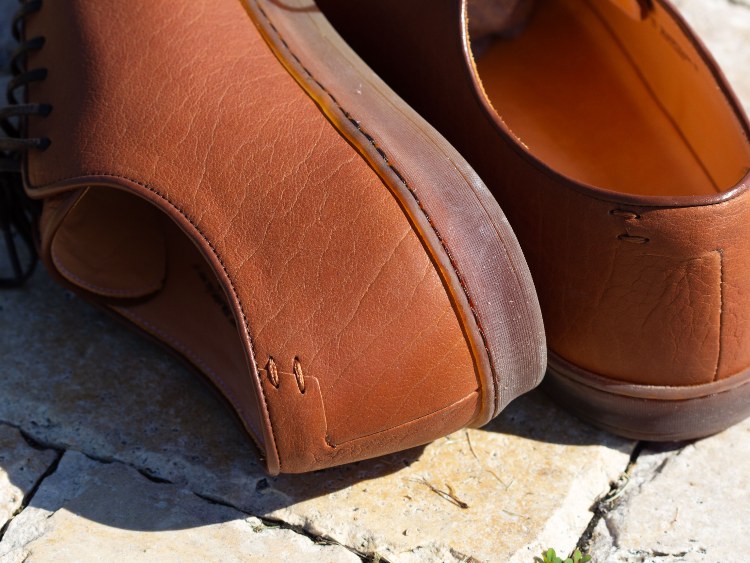 Horween Buffalo Leather of Harlestone Derby Sneakers