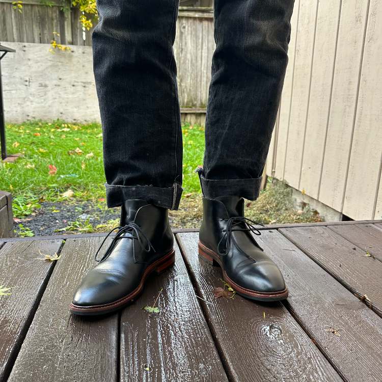 Carlos Wearing BLKBRD Boots Fenrir Chukka Model in Black