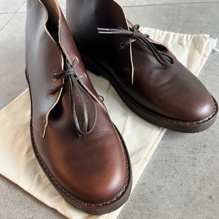 Closeup of Crown Northampton Chromexcel Leather Chukka Boots