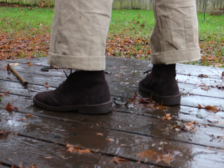 Rear View Of Crown Northampton Suede Boots