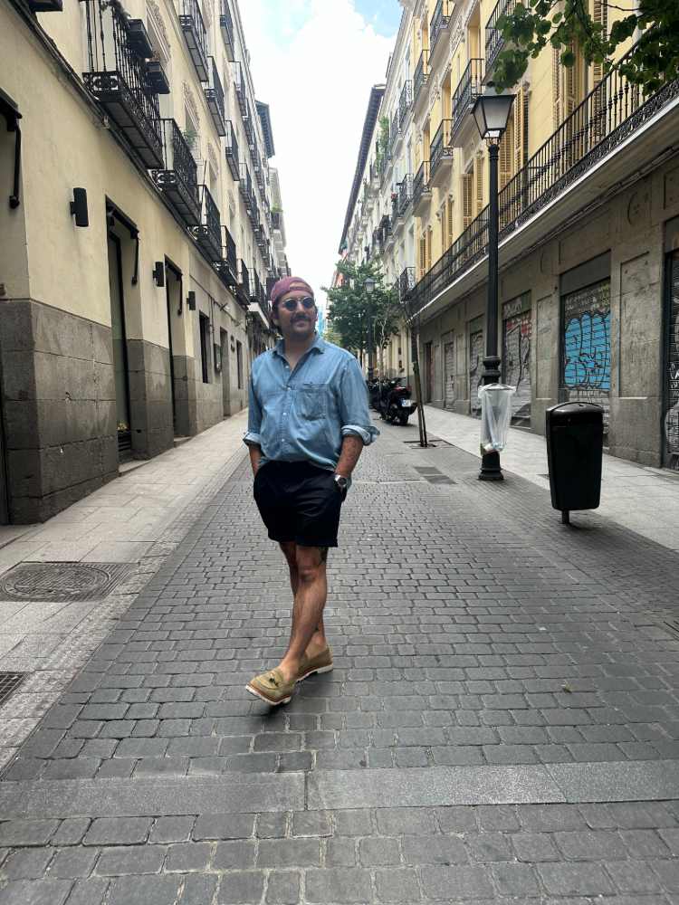 Fit Pic of Classic Fella OXford Shirt And Pleated Shorts