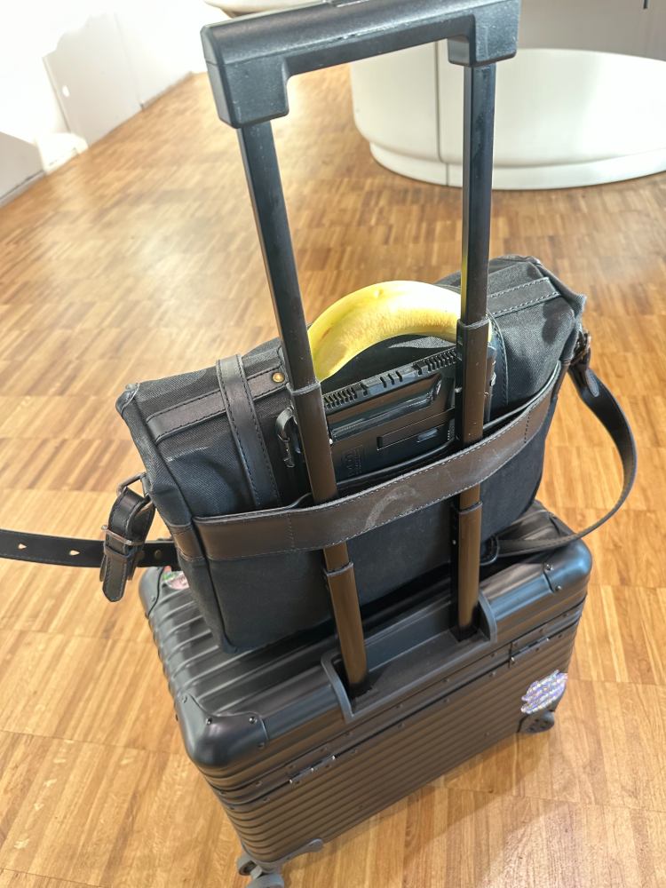 Cravar Rana Bag On Top Of Luggage For Traveling