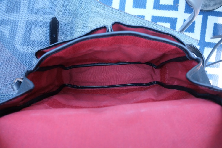 Red Acrylic Lining inside Of Rana Bag