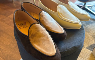 Artizan Belgian Slippers Mad Dog Marshmallow by Crown Northampton