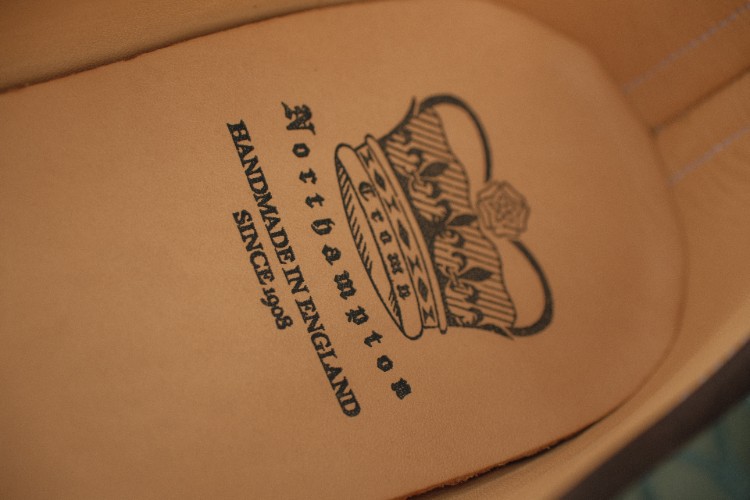 Insole of Crown Northampton Belgian Slippers