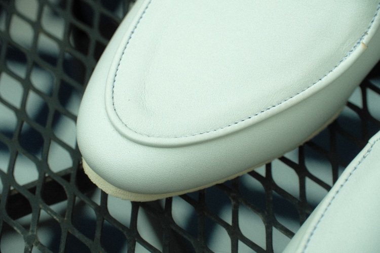 White Calf Artizan Belgian Slipper by Crown