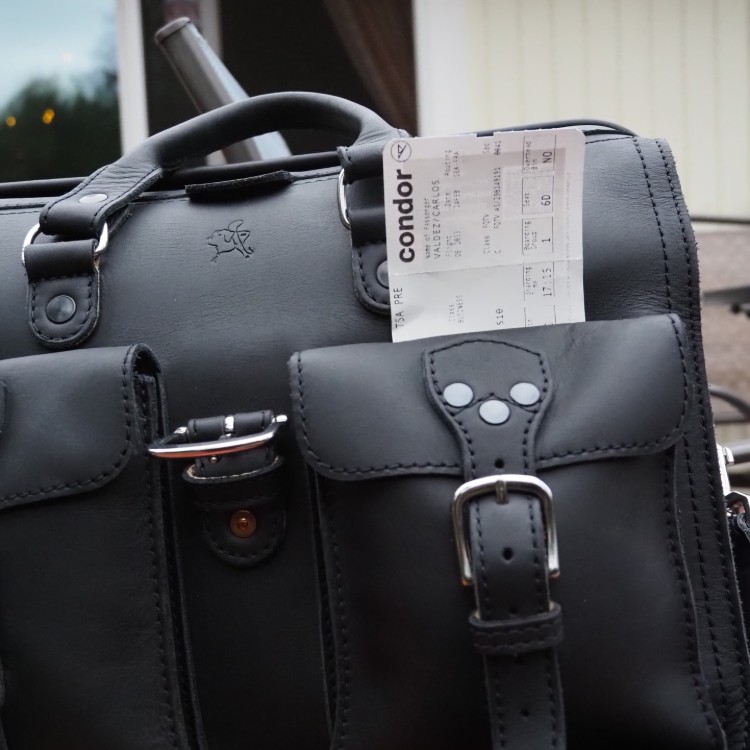 Hidden Pockets on Exterior of Flight Bag